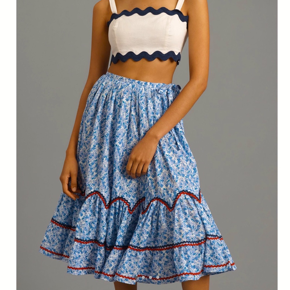 Like New 🐣 Mille Amalie Wrap Midi Skirt 🐥 XL